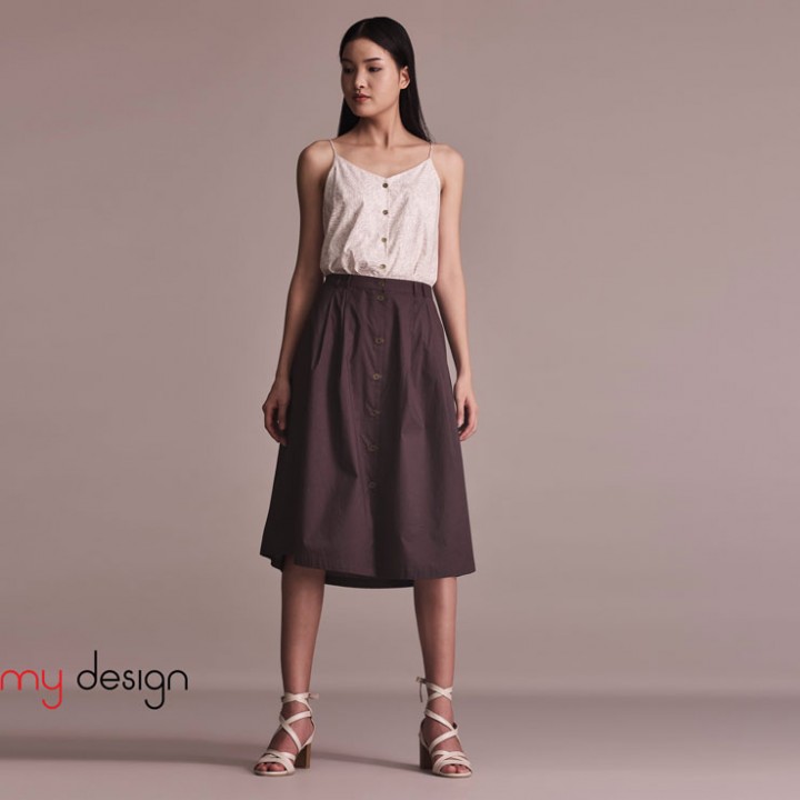 JASMIN - BLACK BEAN skirt